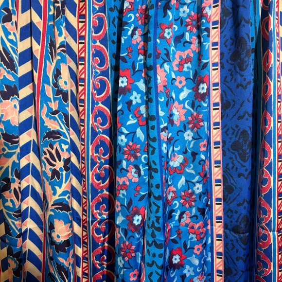 Zara Pants Satin Effect Boho Wide Leg Floral Print Pants Women’s Size XS - Picture 8 of 16